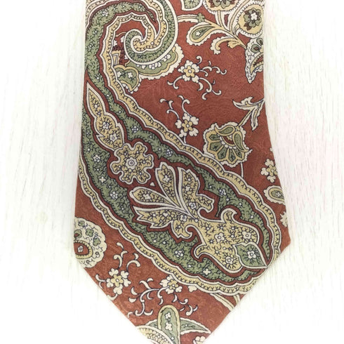 Dimitri  ペイズリー柄シルクネクタイ メンズ
